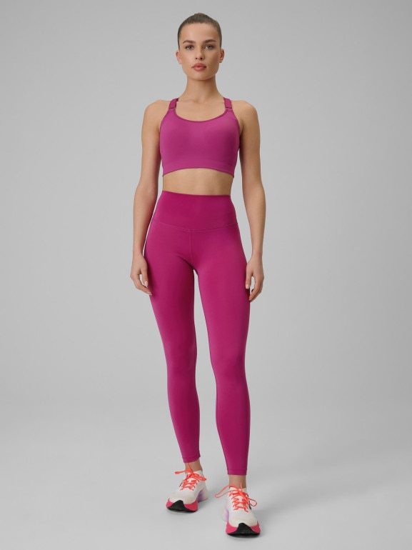 Damskie legginsy treningowe 4F 4FWSS26TFTIF418 - różowe