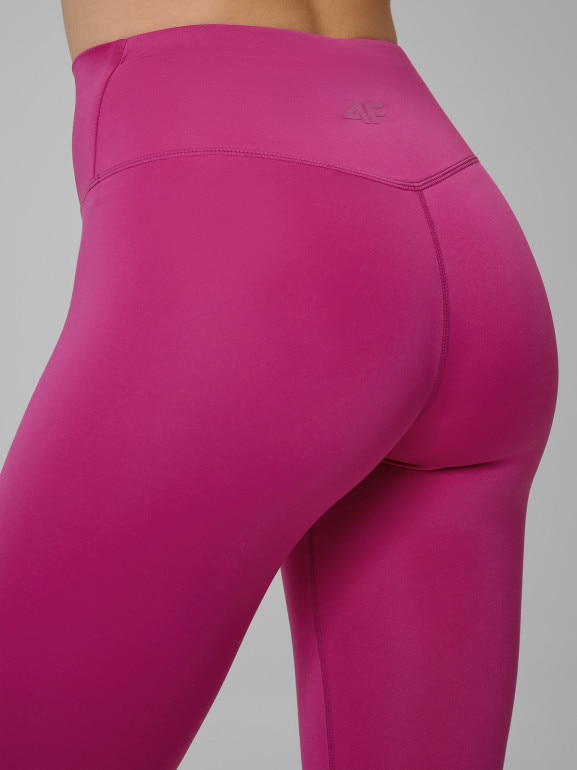 Damskie legginsy treningowe 4F 4FWSS26TFTIF418 - różowe