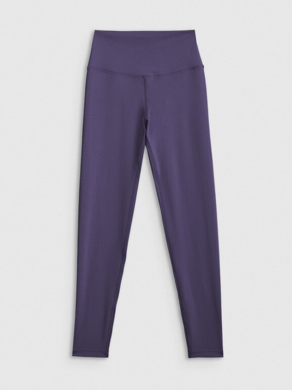 Damskie legginsy treningowe 4F 4FWSS26TFTIF419 - fioletowe