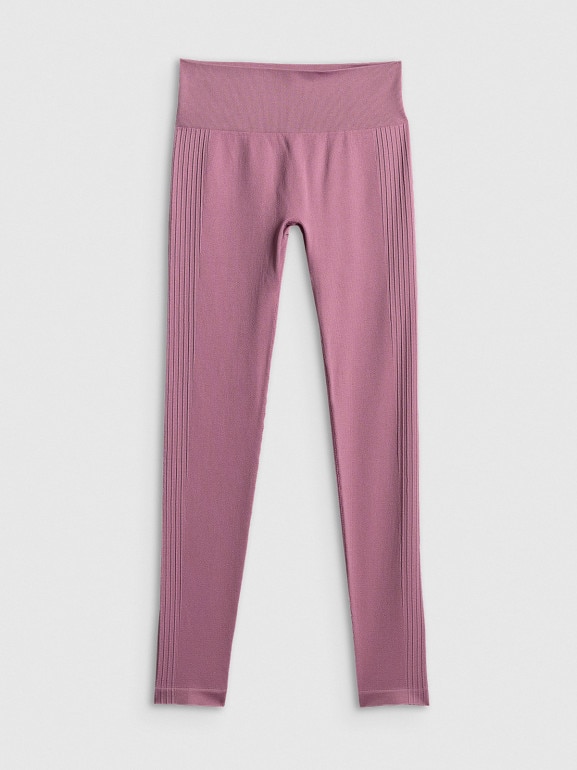 Damskie legginsy treningowe 4F 4FWSS26TFTIF420 - różowe