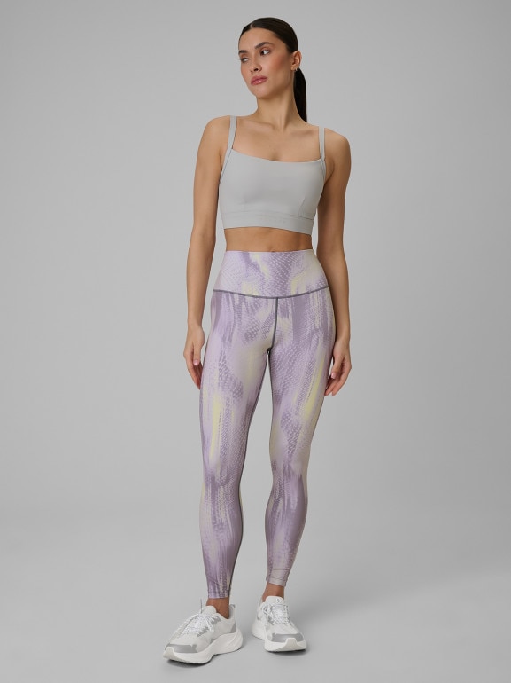 Damskie legginsy treningowe 4F 4FWSS26TFTIF454 - fioletowe