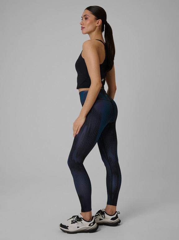 Damskie legginsy treningowe 4F 4FWSS26TFTIF454 - granatowe