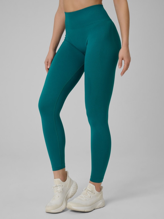 Damskie legginsy treningowe 4F 4FWSS26TFTIF457 - turkusowe