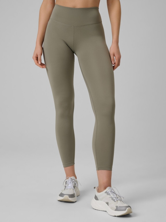Damskie legginsy treningowe 4F 4FWSS26TFTIF458 - khaki