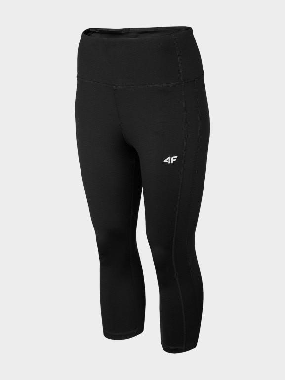 Damskie legginsy treningowe 4F NOSH4-SPDF002 - czarne