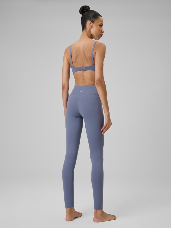 Damskie legginsy treningowe do jogi 4F 4FRSS26TFTIF536 - denim