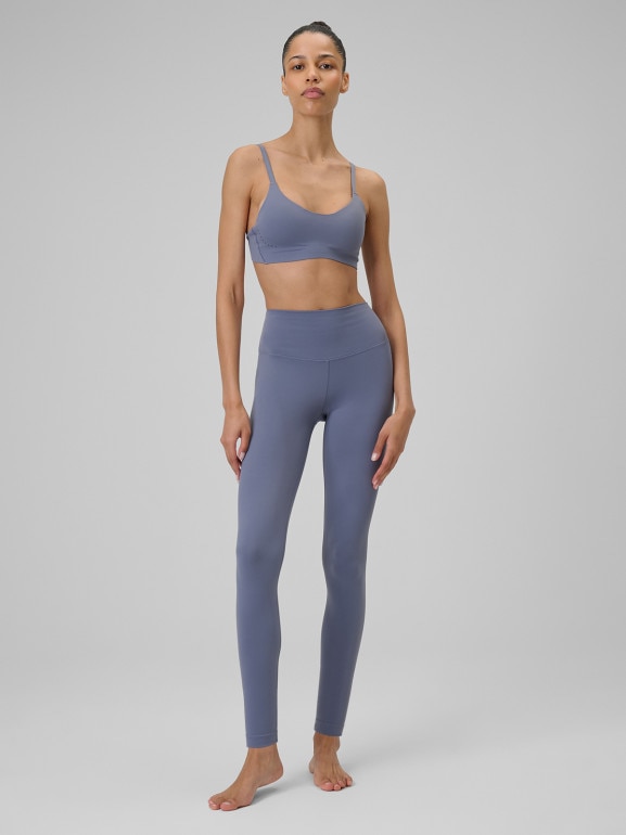 Damskie legginsy treningowe do jogi 4F 4FRSS26TFTIF536 - denim