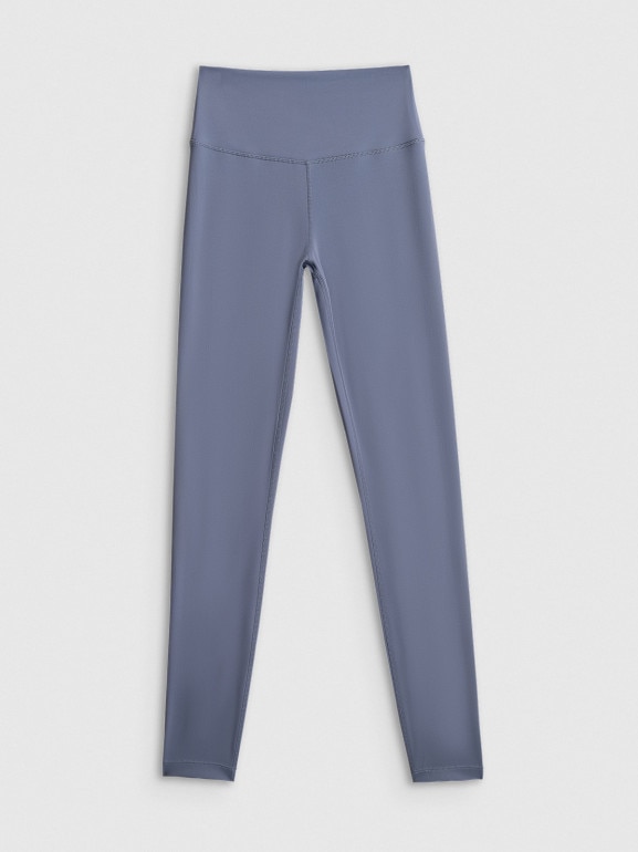 Damskie legginsy treningowe do jogi 4F 4FRSS26TFTIF536 - denim