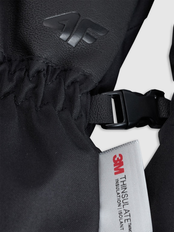 Damskie rękawiczki narciarskie Thinsulate membrana 5000 4F 4FRAW25AFGLF222 - czarne