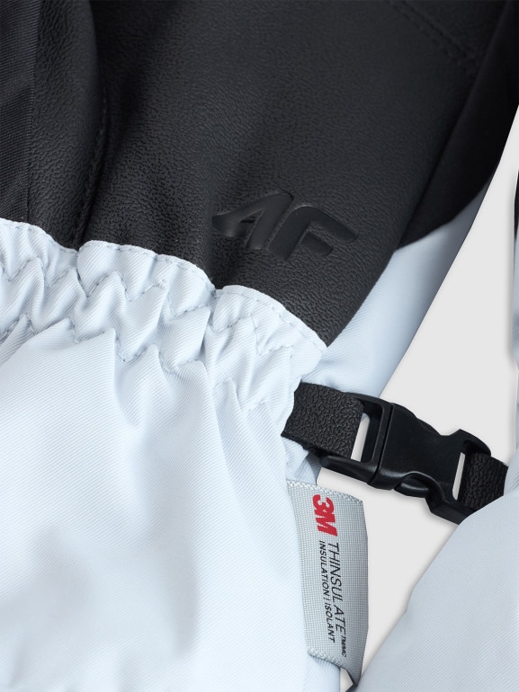 Damskie rękawiczki narciarskie Thinsulate membrana 5000 4F 4FRAW25AFGLF222 - szare