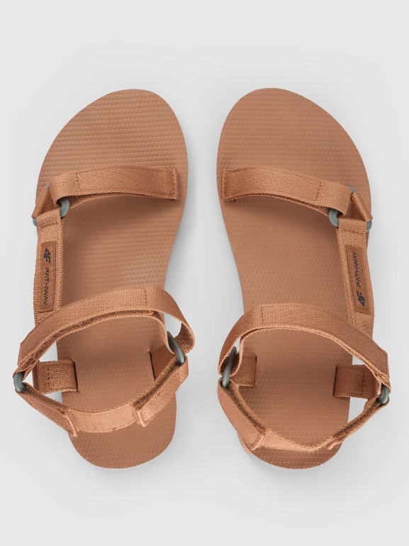 Damskie sandały 4F 4FRSS24FSANF054 - brązowe
