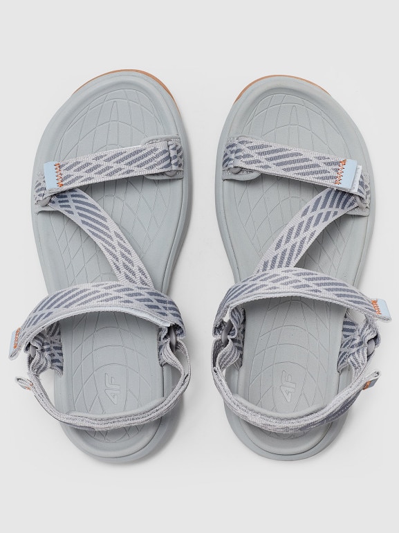 Damskie sandały 4F PATHWAY 4FRSS24FSANF049 - szare