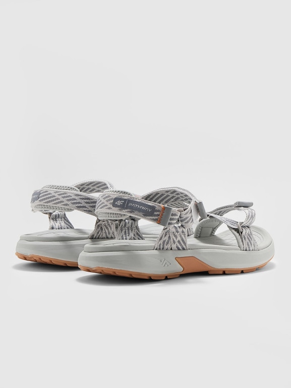 Damskie sandały 4F PATHWAY 4FRSS24FSANF049 - szare