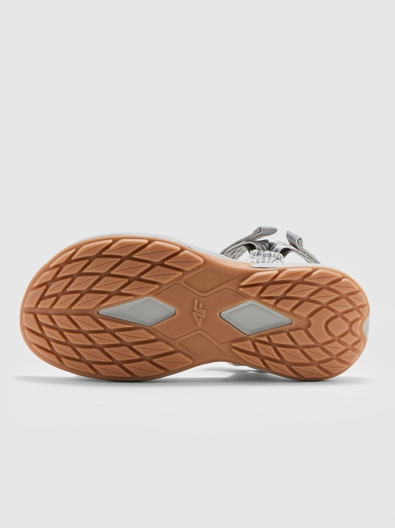 Damskie sandały 4F PATHWAY 4FRSS24FSANF049 - szare