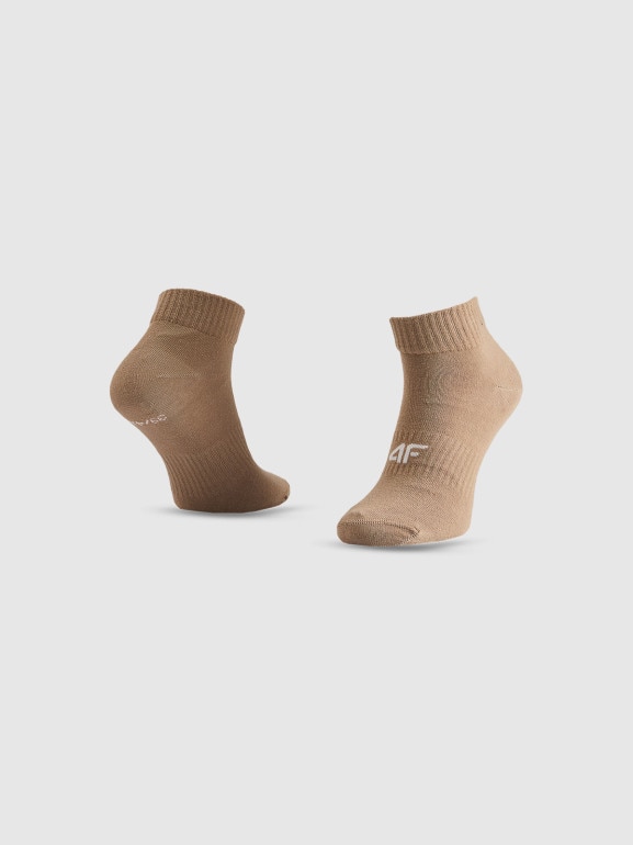 Damskie skarpetki niskie (5-pack) 4F 4FRSS26USOCF0830 - beżowe
