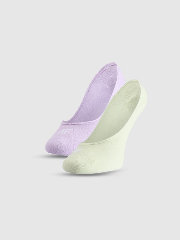 Damskie skarpetki stopki (2-pak) 4F 4FWMM00USOCF472 - multikolor