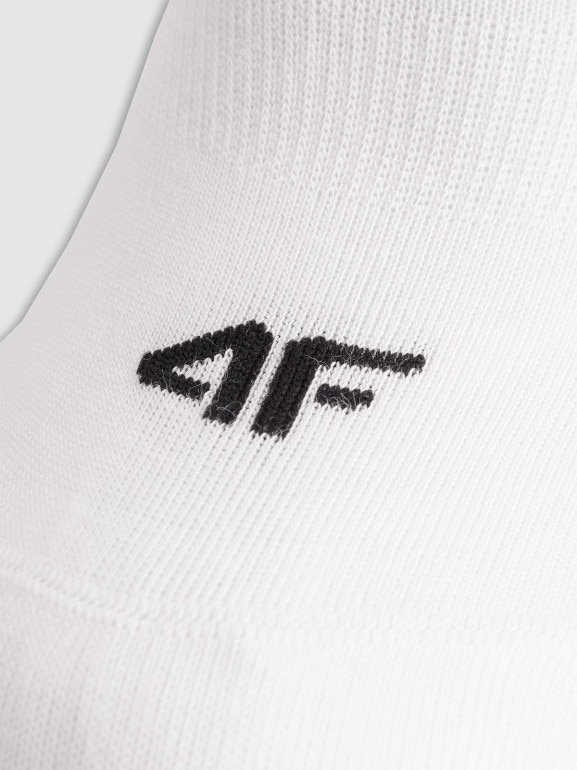 Damskie skarpetki stopki (3-pak) 4F 4FWMM00USOCF473 - białe