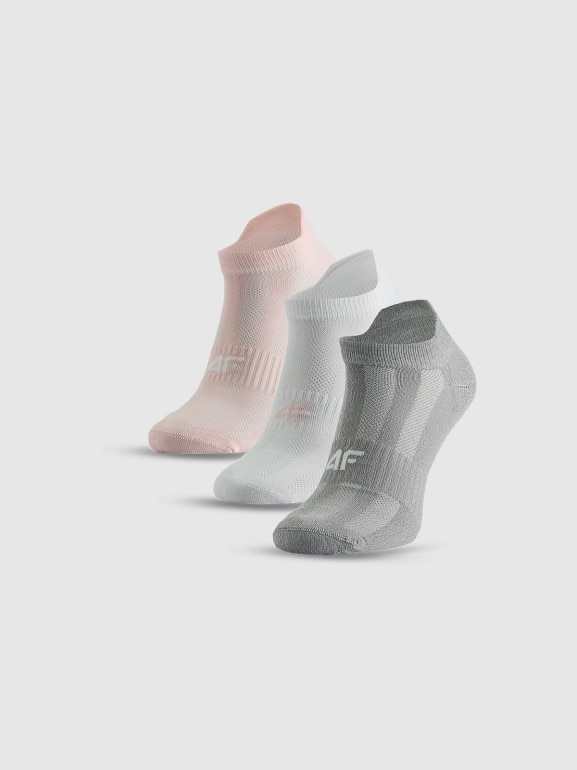 Damskie skarpetki treningowe niskie 4F 4FRSS26UFSOF397 - multikolor