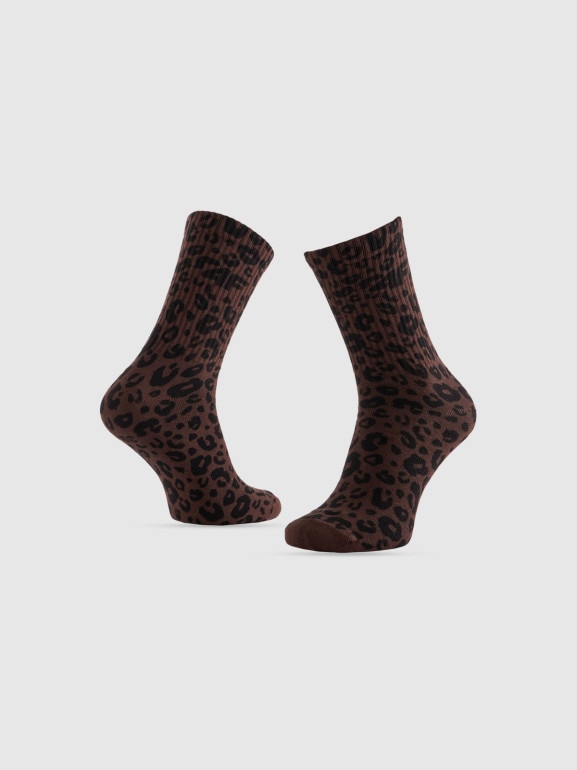 Damskie skarpetki wysokie (2-pack) 4F 4FRSS26USOCF0852 - multikolor