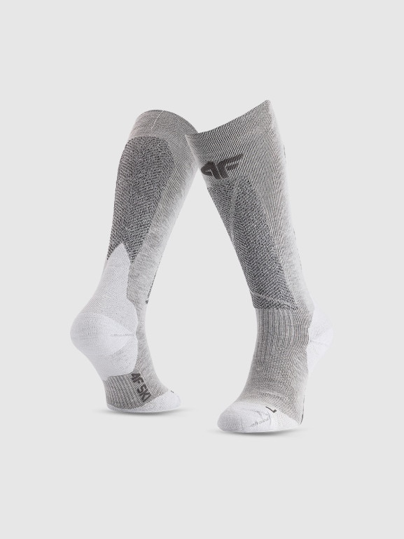 Damskie skarpety narciarskie 4F 4FRAW25UFSOF274 - szare