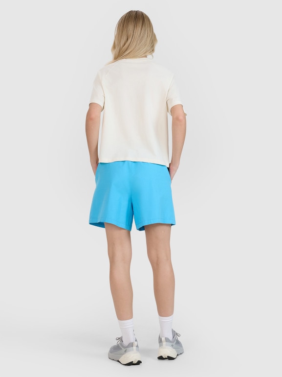 Damskie spodenki casual 4F 4FRSS25TSHOF750 - niebieskie