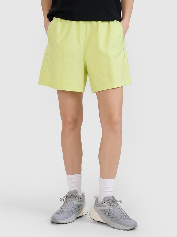 Damskie spodenki casual 4F 4FRSS25TSHOF750 - żółte