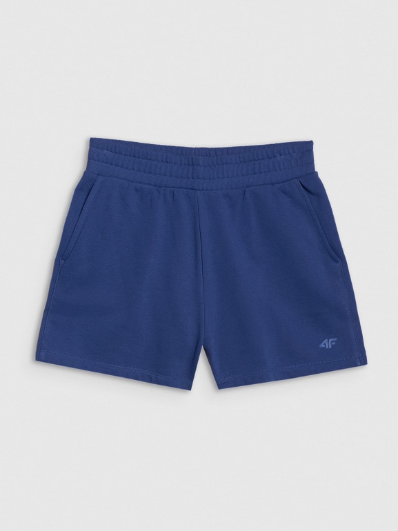 Damskie spodenki dresowe 4F 4FWMM00TSHOF542 - niebieskie