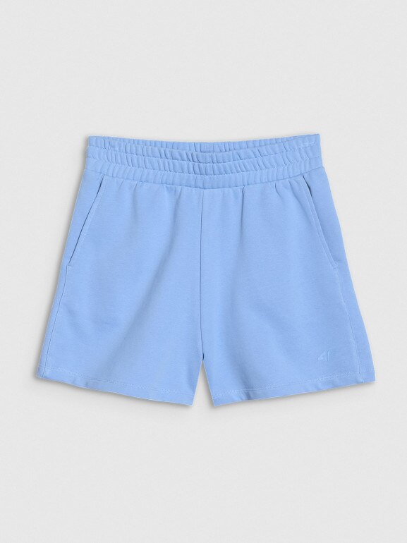 Damskie spodenki dresowe 4F 4FWMM00TSHOF542 - niebieskie