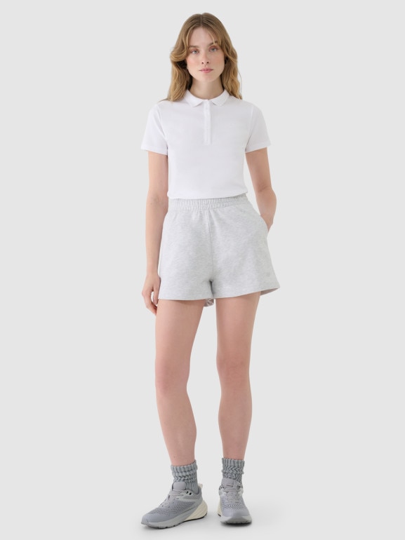 Damskie spodenki dresowe 4F 4FWMM00TSHOF542 - szare