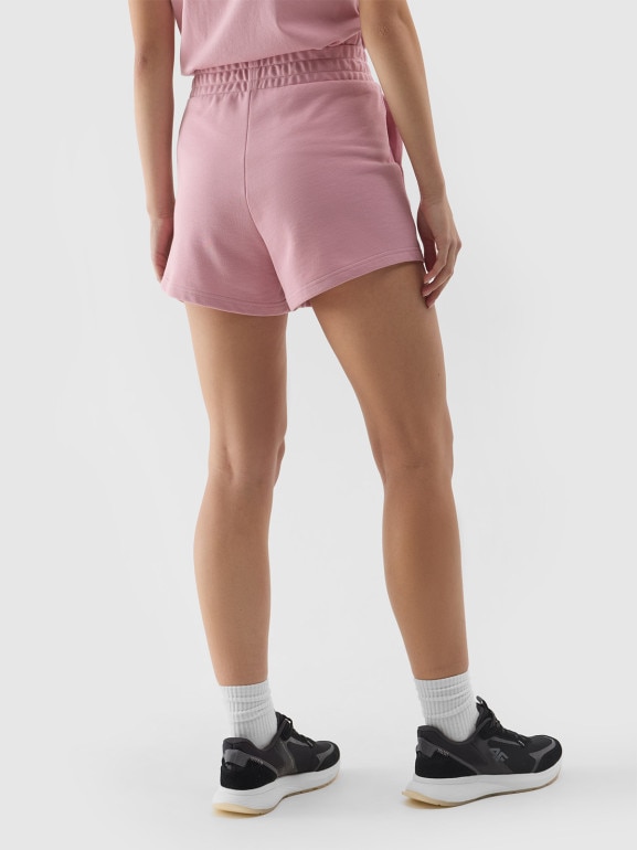 Damskie spodenki dresowe 4F 4FWSS24TSHOF286 - różowe