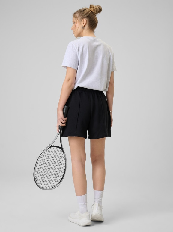 Damskie spodenki dresowe 4F 4FWSS26TSHOF707 - czarne