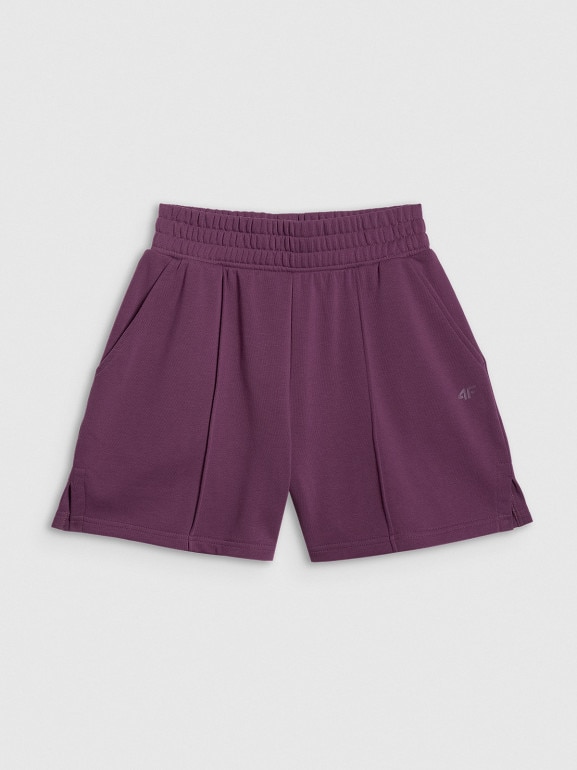 Damskie spodenki dresowe 4F 4FWSS26TSHOF707 - fioletowe