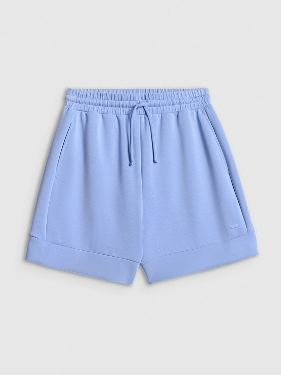 Damskie spodenki dresowe 4F 4FWSS26TSHOF717 - niebieskie