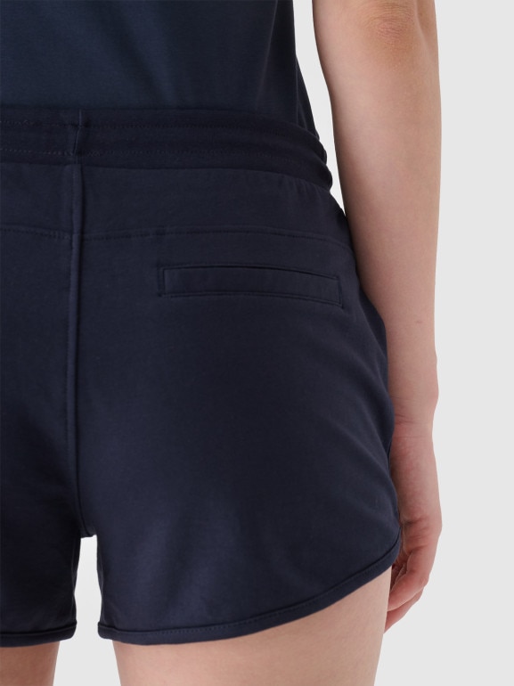 Damskie spodenki dresowe 4F NOSH4-SKDD001B - granatowe