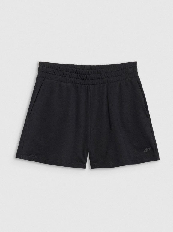 Damskie spodenki dresowe 4F 4FWMM00TSHOF704 - czarne