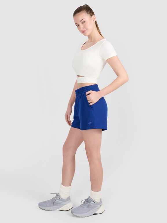 Damskie spodenki dresowe 4F 4FWMM00TSHOF704 - granatowe