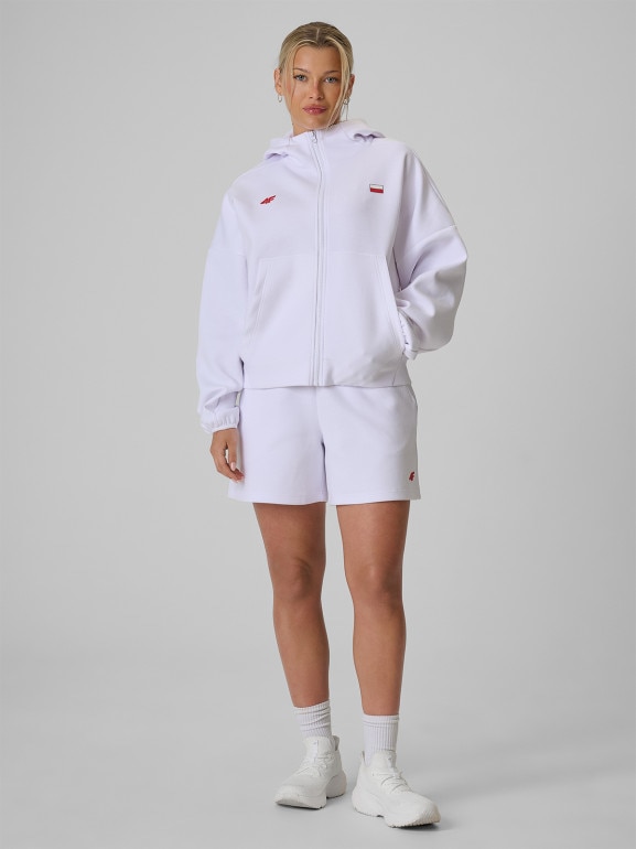 Damskie spodenki kibica 4F 4FRSS26TSHOF1003 - białe