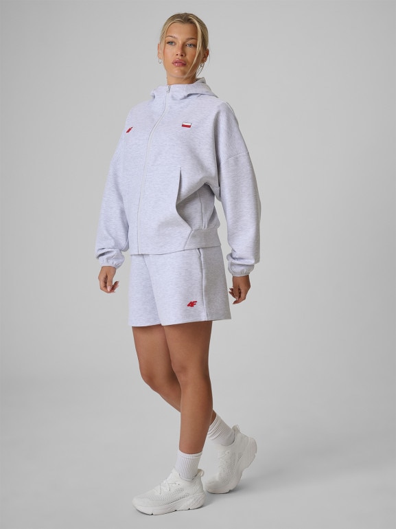 Damskie spodenki kibica 4F 4FRSS26TSHOF1003 - szare