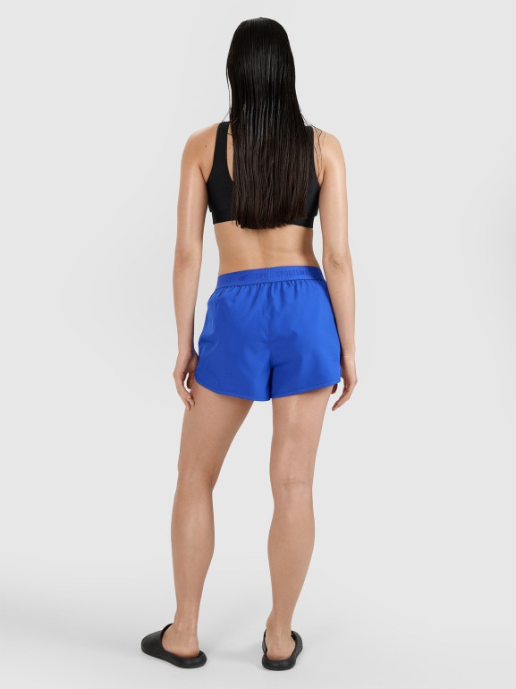 Damskie spodenki plażowe 4F 4FWSS24TSHOF323 - niebieskie