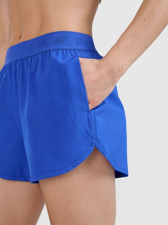Damskie spodenki plażowe 4F 4FWSS24TSHOF323 - niebieskie