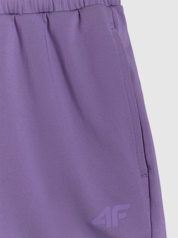 Damskie spodenki treningowe 4F 4FWAW25TFSHF1038 - fioletowe