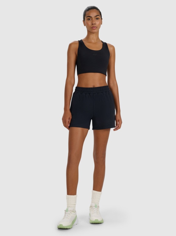 Damskie spodenki treningowe 4f 4FWMM00TFSHF1309 - czarne