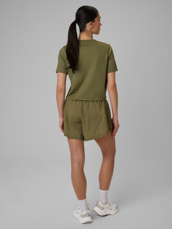 Damskie spodenki treningowe 4F 4FWSS26TFSHF1295 - khaki