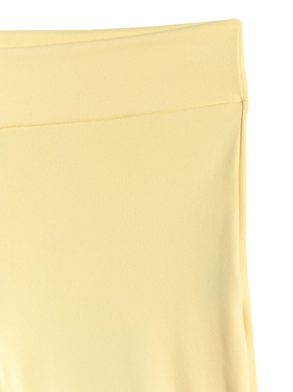 Damskie spodnie do jogi 4F 4FRSS26TFTRF1391 - żółte