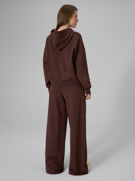 Damskie spodnie dresowe 4F 4FRSS26TTROF2011 - brązowe