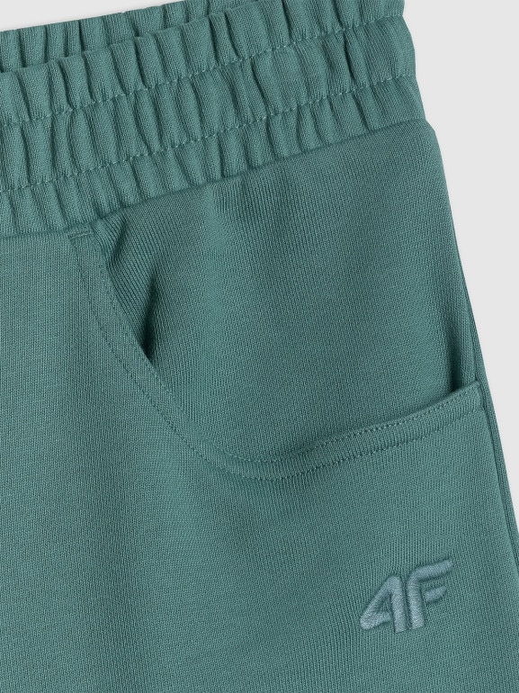 Damskie spodnie dresowe 4F 4FRSS26TTROF2011 - turkusowe