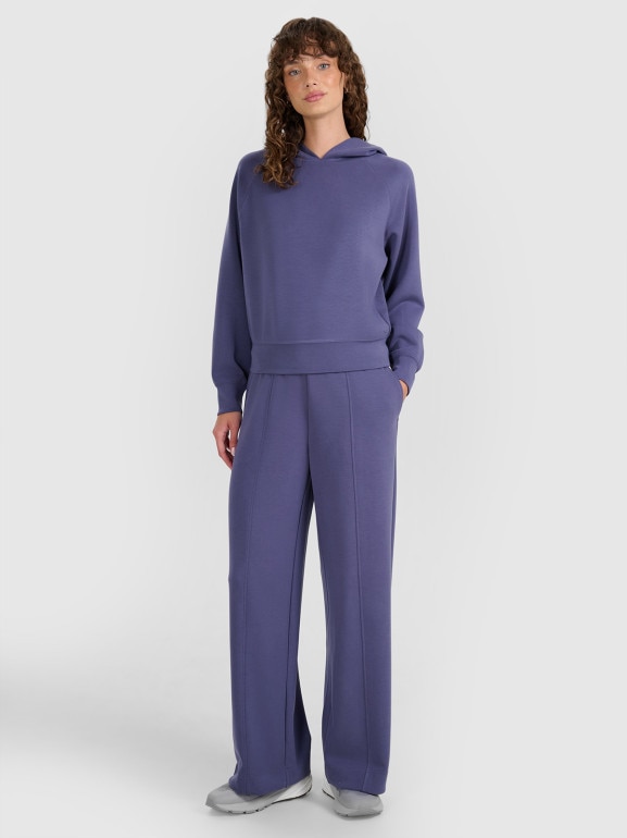 Damskie spodnie dresowe 4F 4FWAW25TTROF1181 - granatowe