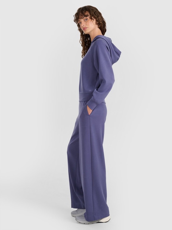 Damskie spodnie dresowe 4F 4FWAW25TTROF1181 - granatowe