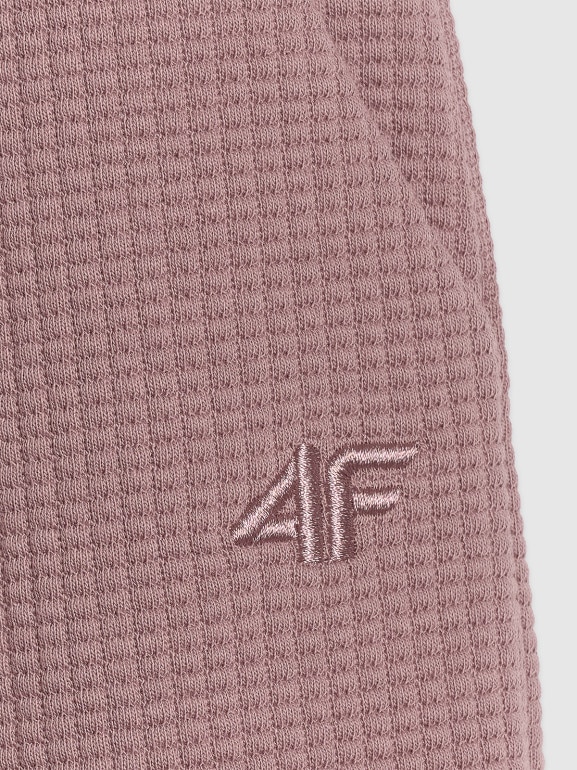 Damskie spodnie dresowe 4F 4FWAW25TTROF1184 - brązowe