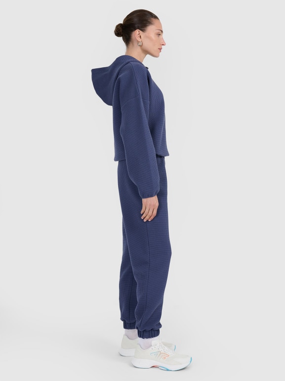 Damskie spodnie dresowe 4F 4FWAW25TTROF1184 - niebieskie